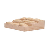 Maxbell Watch Display Tray Wooden Display Box Watch Holder for Gifts Shop Countertop Linen cloth
