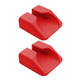 Maxbell 2 Pieces Bike Pedal Adapter Premium Road Cycling Bicycle Flat Step Converter Red