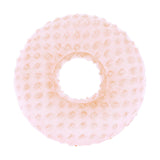 Maxbell Ear Piercing Pillow Round Shaped Soft Travel Easy Clean Side Sleeping Pillow Pink