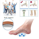 Maxbell Maxbell Unisex 3D Full Length Leather Orthotic Insoles Arch Support Foot Cushion XXL