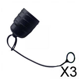 Maxbell 3xHydration Bite Valve Cover Unisex Dust Cover for Cycling Hiking Outdoor Black 22.41mm