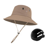 Maxbell Sun Bucket Hat Wide Brim with Hard Shell Quick Drying Fishing Hat Khaki
