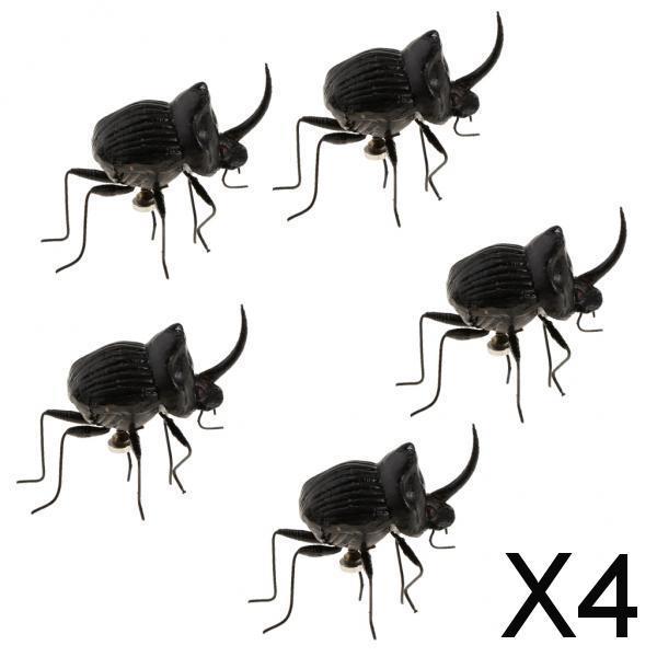 Maxbell 4x5Pcs Simulation Artificial Insect Model Kids Educative Toys Hercules beetle