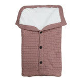 Maxbell Baby Stroller Knit Swaddle Wrap Swaddling Blanket Sleeping Bag Dusty Pink