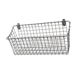Maxbell Wall Mounted Storage Basket Modern Fruit Basket for Office Bedroom Dormitory 35.5cmx10cmx17.5cm