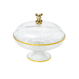 Maxbell Fruit Plate with Lid Dustproof Cake Stand for Afternoon Tea Banquet Holidays S