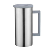 Maxbell 4xStainless Steel Water Pitcher Juice Jar Beverage Serving Jugs Grey