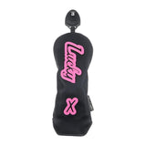 Maxbell Golf Club Head Cover Anti Scratch Fashion Protective Sleeve Golfer Equipment Black C