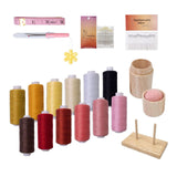 Maxbell Sewing Threads Kit Sewing Supplies for Hand Sewing Sewing Machine Embroidery Set A