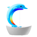 Maxbell Dolphin Humidifier for Home Office Waterless Auto Off Essential Oil Diffuser Blue