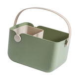 Maxbell Storage Tote Cosmetics Organizer Supplies Toilet Portable Shower Open Basket green