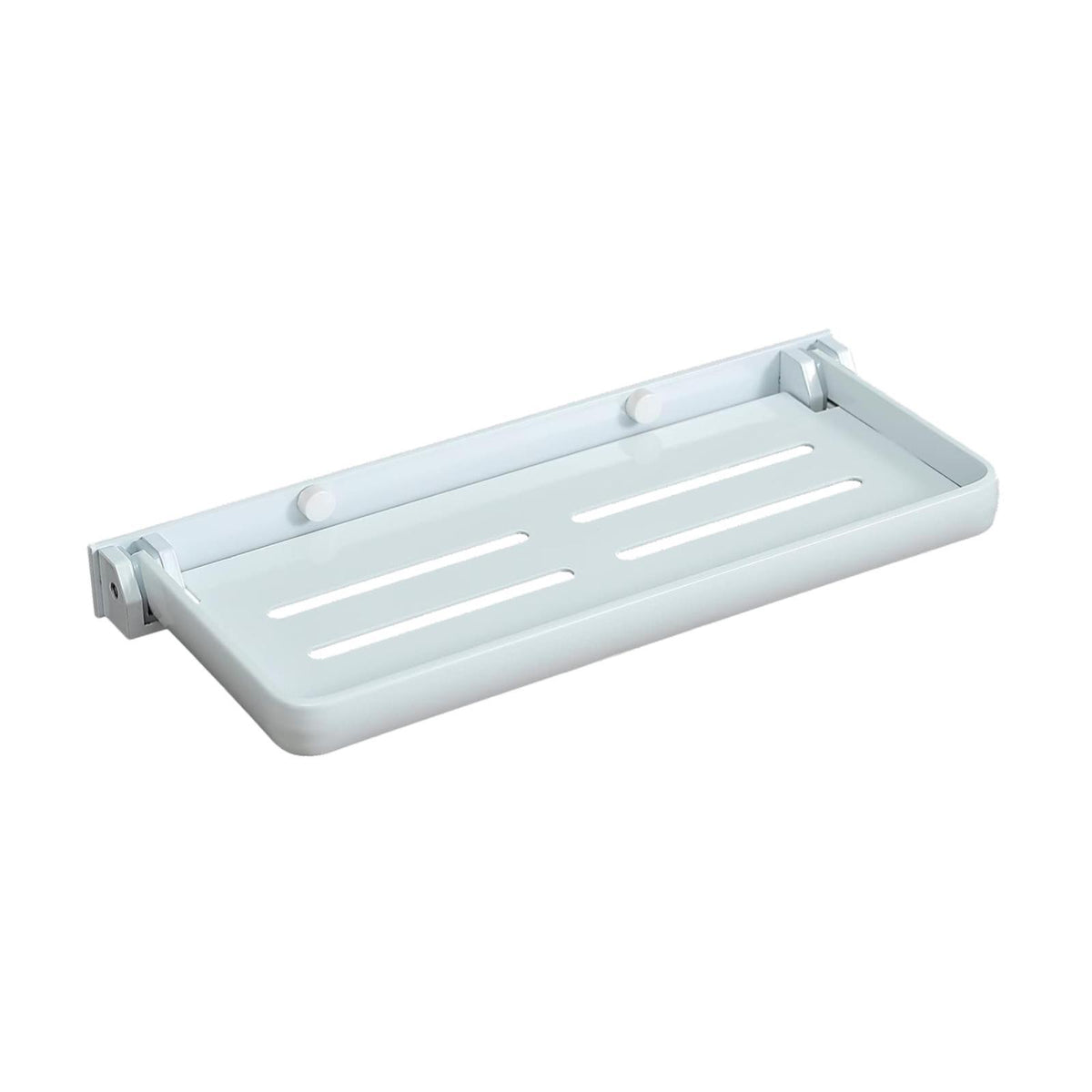 Bathroom Wall Shelf Practical Rag Drain Rack for Office Bedroom Cabinet White