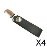 Maxbell 4xHat Clip Travel on Bag Durable Wide Brim Hat Clip for Women Men Tote Outdoor Black