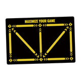 Maxbell Football Footstep Training Mat Soccer Accessories Children Football Door Mat Yellow