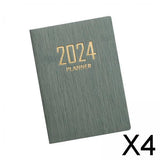 Maxbell 4xSchedule Notebook Monthly Planner Appointment Calendar Diary Journal Durable Green
