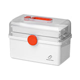 Maxbell Family Medical Aid Box Portable Box Storage for Camping Family Use Home white XL