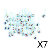 Maxbell 7xMini Rattles Baby Shower Favors Party Decor Gift Favor 50pcs Blue