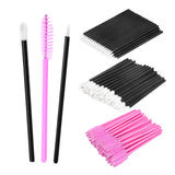 Maxbell Maxbell 150PCS Disposable Applicator Wand Set Eyelash Liner Eye Lip Brushes pink