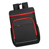 Maxbell Insulated Backpack Accessories Large Traveling Bag for Shopping Picnic Women Black Red