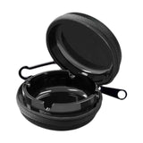Maxbell Portable Ashtray Simple Outdoor Hiking Travel Ash Tray for Mountain Climbing Black