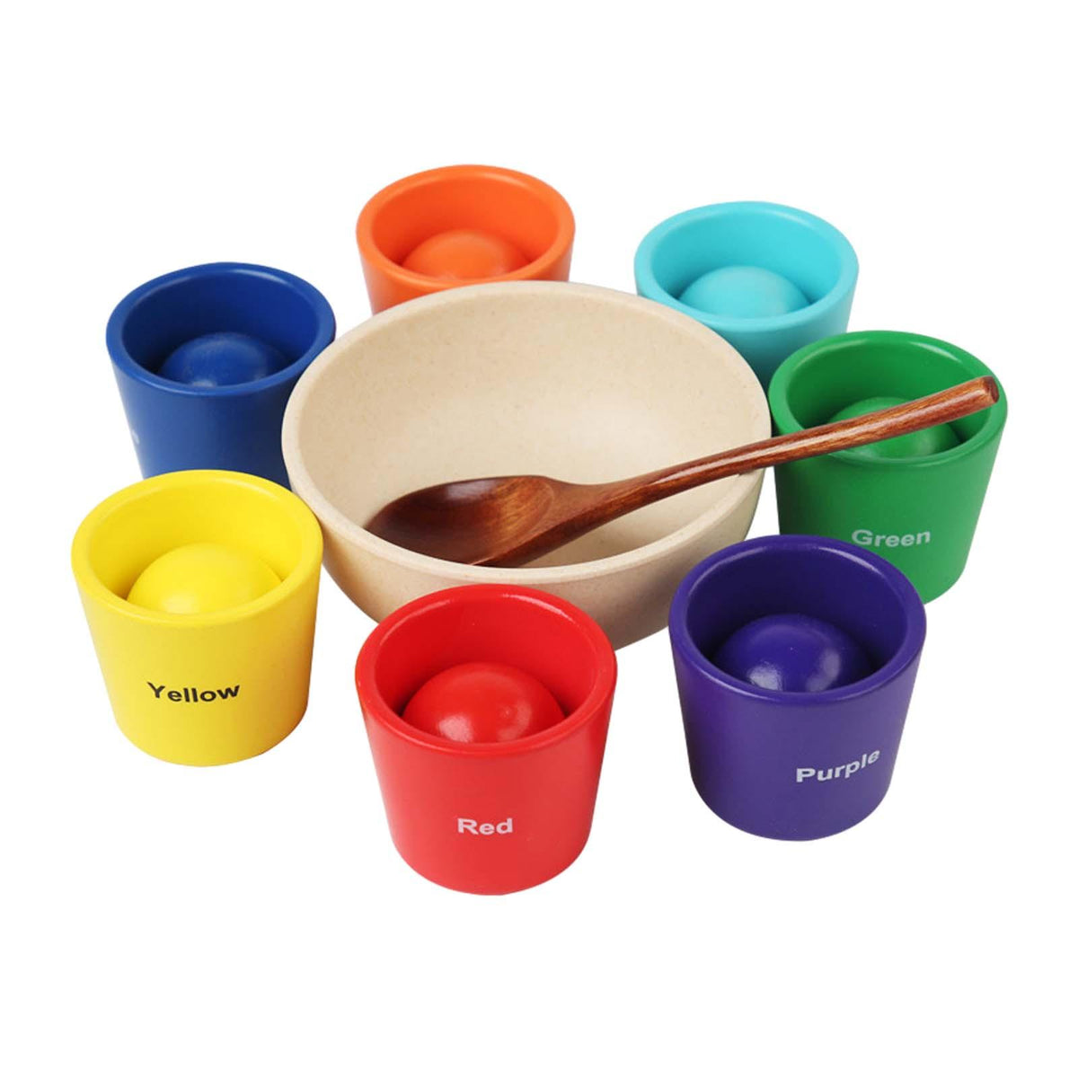 Maxbell Balls in Cups Montessori Toy Board Game Early Development Preschool Learning