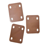 Maxbell 3Pcs Guitar Neck Plate Guitar Neck Shims Set for Guitarist Guitar Masters