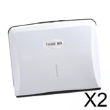 Maxbell 2xTissue Box Plastic Holder Hand Drawn Toilet Paper Box for Home Bathroom Room