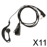 Maxbell 11xClip Walkie Talkie Headset Earpiece Mic for 2 PIN Kenwood Baofeng