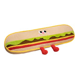 Maxbell Funny Throw Pillow Decorative Food Plush Toy Chair Gift Soft Stuffed Cushion Hamburger 120cm