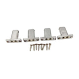 Maxbell 4 String Headless Guitar Locking Nut Bass Guitar Bridge Strings Locks Gray