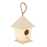 Maxbell Wooden Bird House for Outside,Bird Nesting Box,Unfinished Paintable Style7