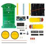 Maxbell Ultrasonic Ranging Obstacle Avoidance Car Handcraft for Classroom Boys Girls