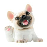 Dog Statue Mini Resin Animal Figures for Centerpiece Office Living Room Pug