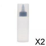 Maxbell 2xCamping Squeeze Oil Bottle Condiment Bottles for Home Frying Syrup black L