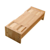 Maxbell Monitor Stand Riser Computer Display Stand Wooden Laptop Riser Office Supplies Double Layer