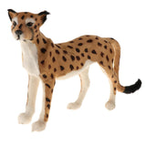 Maxbell 1Pcs Simulated Animal Cute Leopard Ornament Lifelike Furry Leopard Model Touching Smoothly For Lovely Baby Kids - Aladdin Shoppers