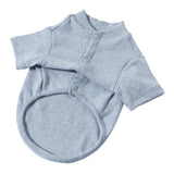Maxbell Maxbell 100% Cotton Dog Shirt Clothes Puppy Two feet Clothing Fashion Gift M gray