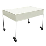 Maxbell Removable Awning Canopy with Rods Attachment for Folding Cart Camping Picnic M and Beige
