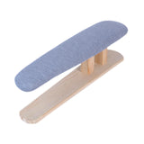 Maxbell Mini Ironing Board Compact with Wood Base for Craft Rooms Household Handling Gray 57cmx13cmx16cm