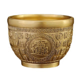 Maxbell Maxbell Brass Feng Shui Bowl Chinese Traditional Figurine for Bedroom Desktop Study