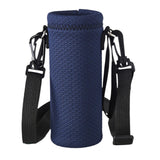 Maxbell Water Bottle Carrier Drink Bottle Bag for Outdoor Activities Dark Blue L