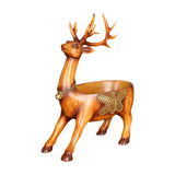 Cartoon Deer Statue Desk Storage Tray Cute for Living Room Bookshelf Bedroom Brown Standing