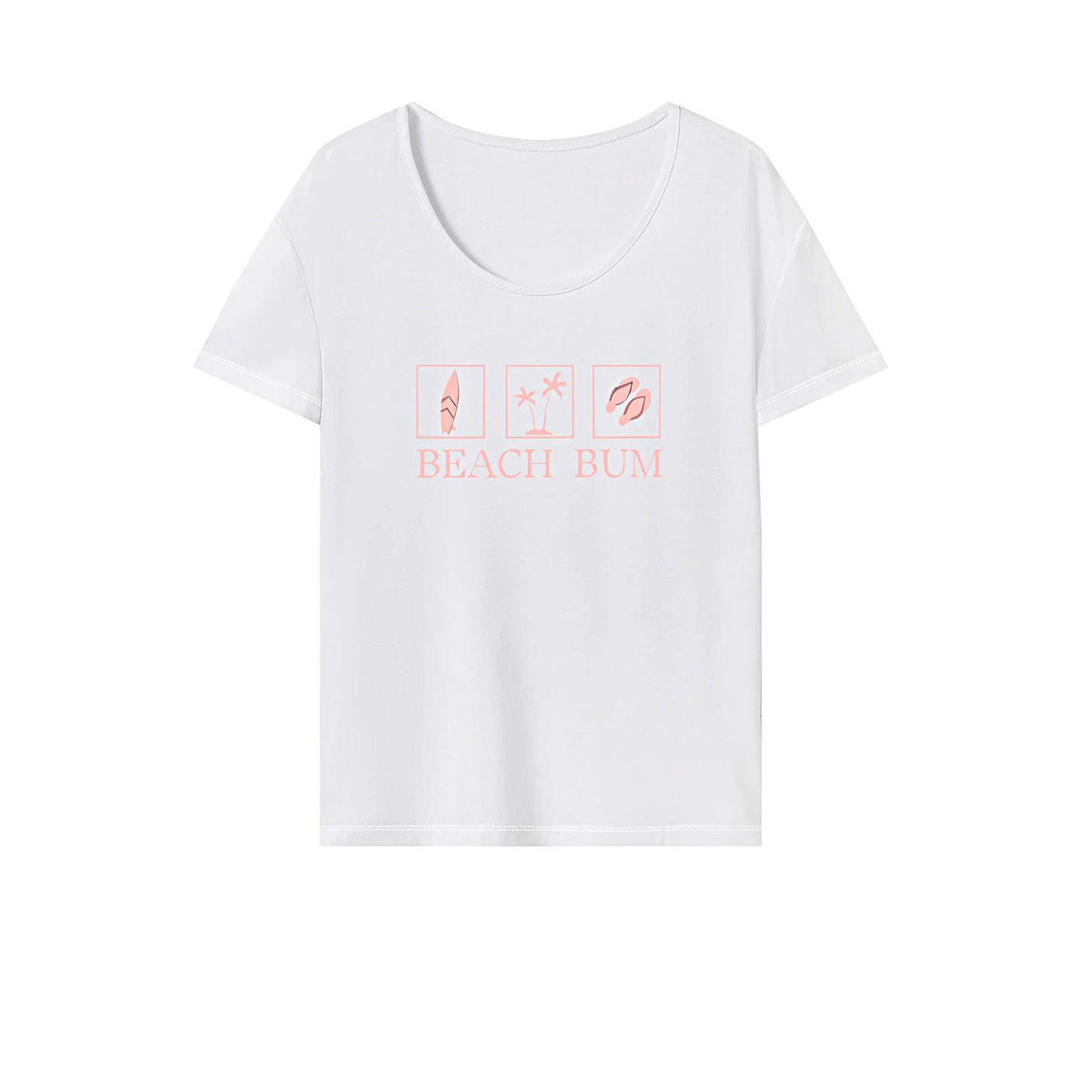 Maxbell Maxbell Women's T Shirt Summer Outfits Basic Tee Shirt for Office Shopping Commuting M