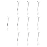 10Pcs 4 PINS Light Socket Socket Adapter for Lighting Projects Office Commercial