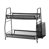 Maxbell 2 Tier Shelf Standing Multifunctional Storage Rack for Make up Spice Kitchen