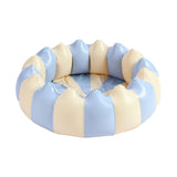 Maxbell Inflatable Pool Round Paddling Swimming Pool for Funny Summer Girls and Boys Blue and White
