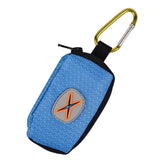 Maxbell Dog Poop Bag Holder Waste Bag Carrier Zippered Pouch for Travel Walking Peacock Blue