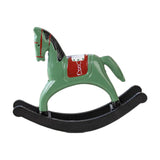 Maxbell Rocking Horse Statue Multifunction Ornament for Housewarming Office green