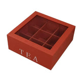 Wooden Jewelry Storage Box Tea Bag Organizer for Tea Bag Small Jewelry Sugar Brown