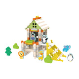 Maxbell Wooden House DIY Building Blocks Set Engineering Learning Toy Zoo